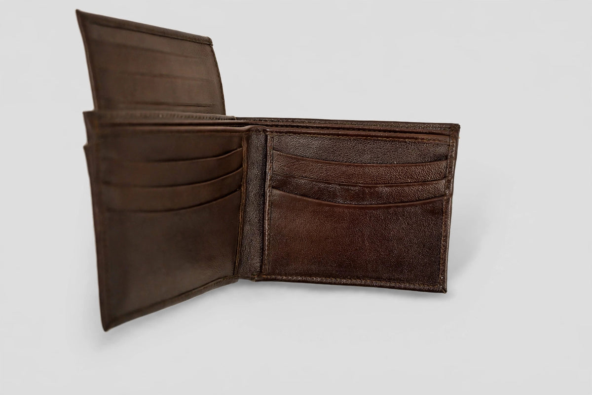 SPECIMEN Sheepskin Wallet open